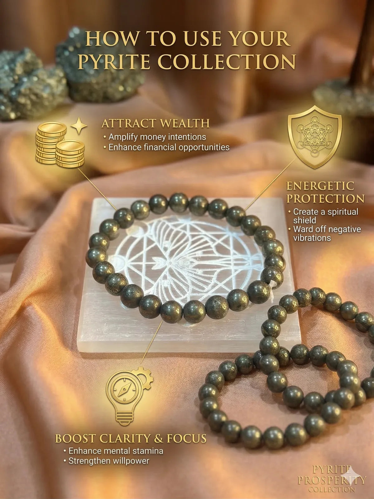 Natural Pyrite Bracelet